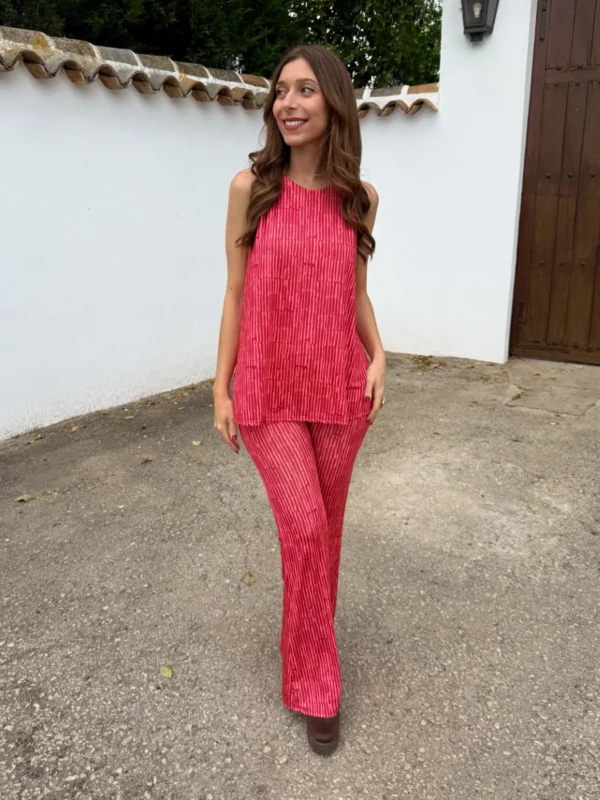 Conjunto Licra Fría Rojo