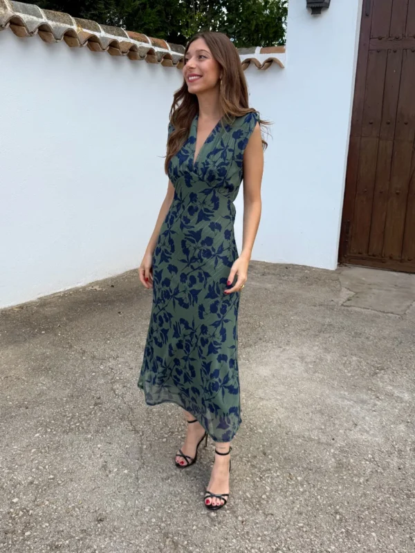Vestido Jade Brillo Verde