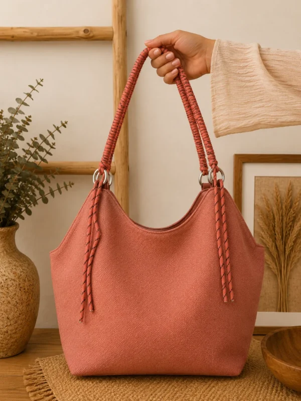 Bolso Shopper Coral