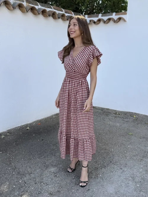 Vestido Vichy Teja