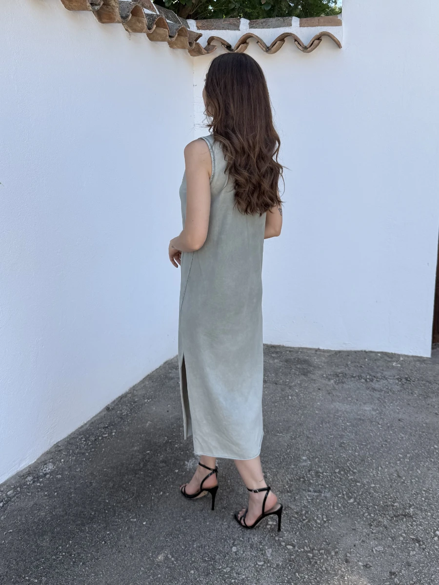 Vestido Tachas Verde - Imagen 4