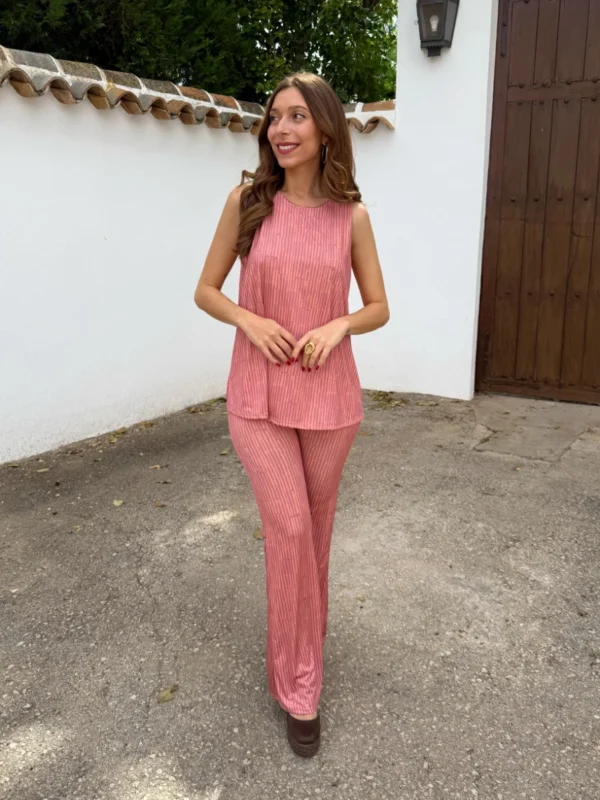 Conjunto Licra Fría Rosa