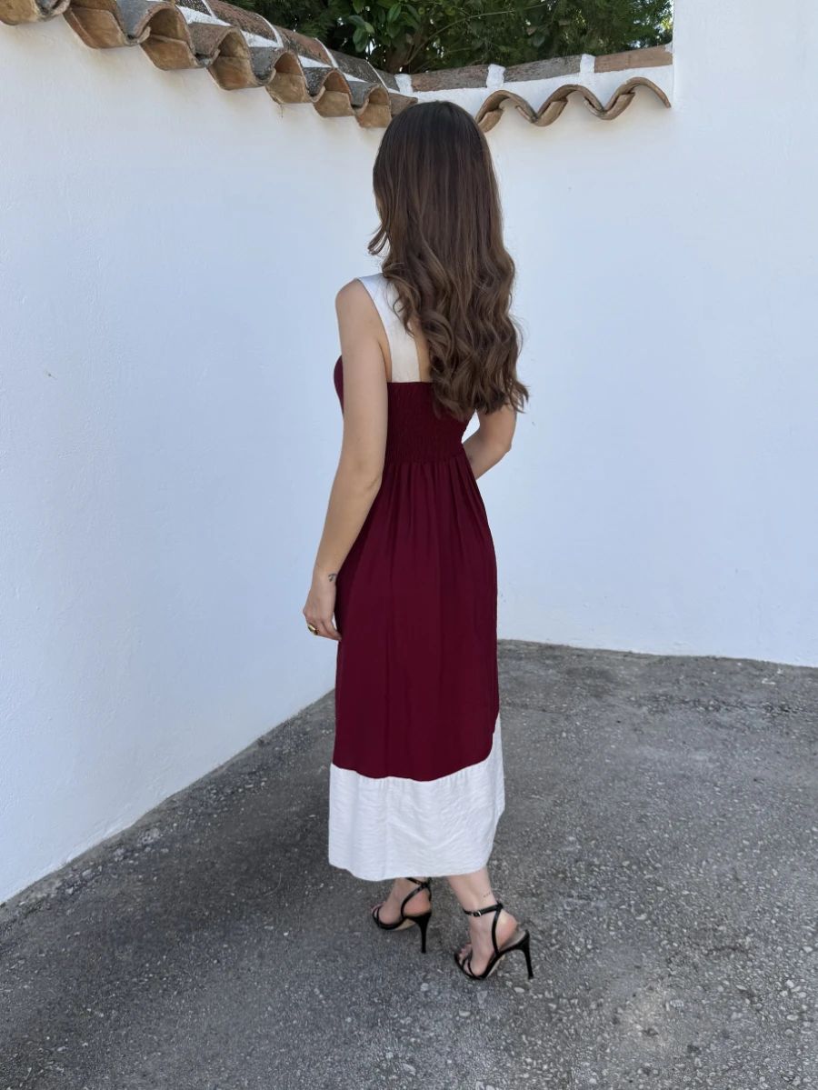 Vestido Grecia Burdeos - Imagen 2