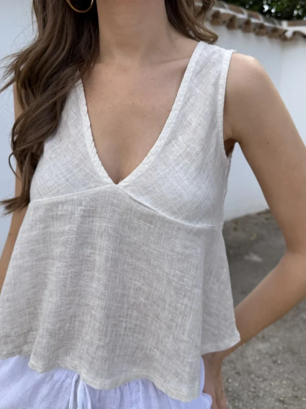 Top Mauri Lino Beige