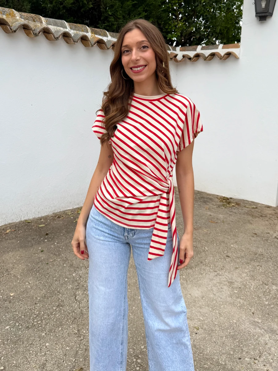Camiseta Marbella Nudo Rojo