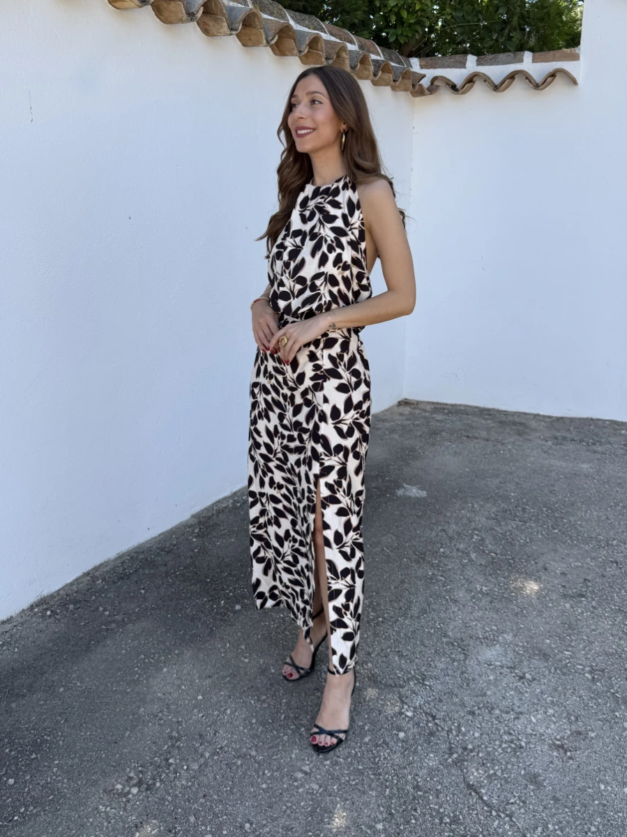 Vestido Venice Flor Negra