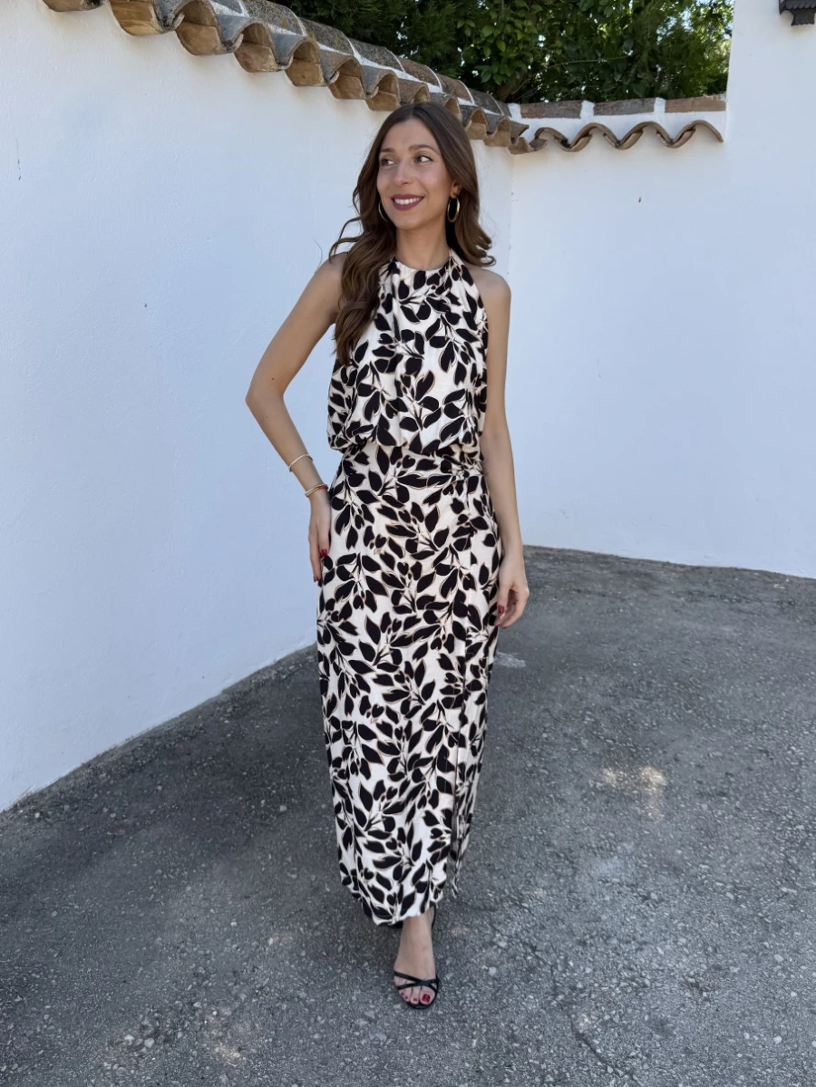 Vestido Venice Flor Negra - Imagen 3