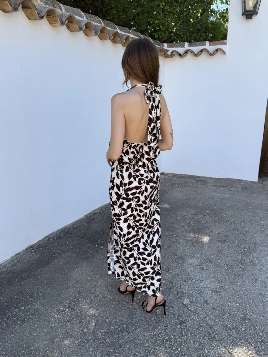 Vestido Venice Flor Negra - Imagen 4
