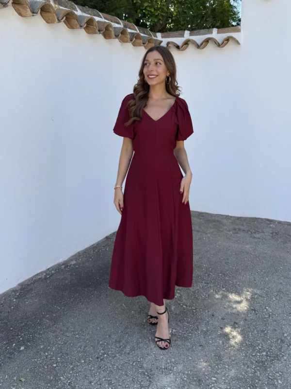 Vestido Amaranto Burdeos - Talla única