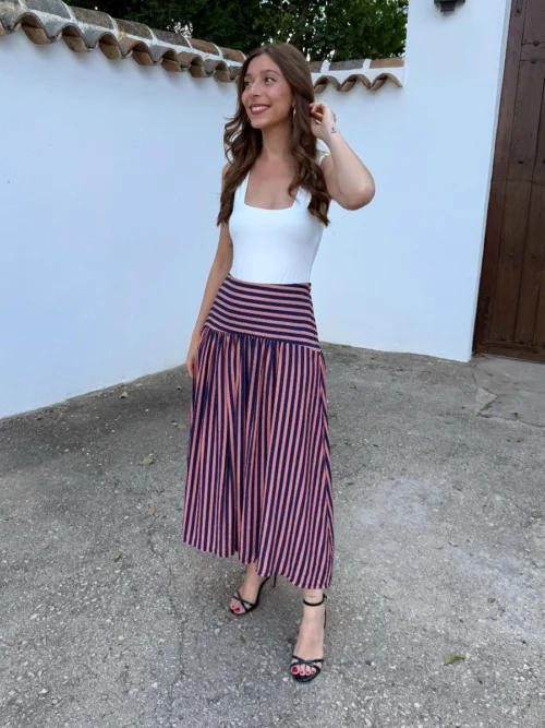 Falda Fabiana Azul Marino