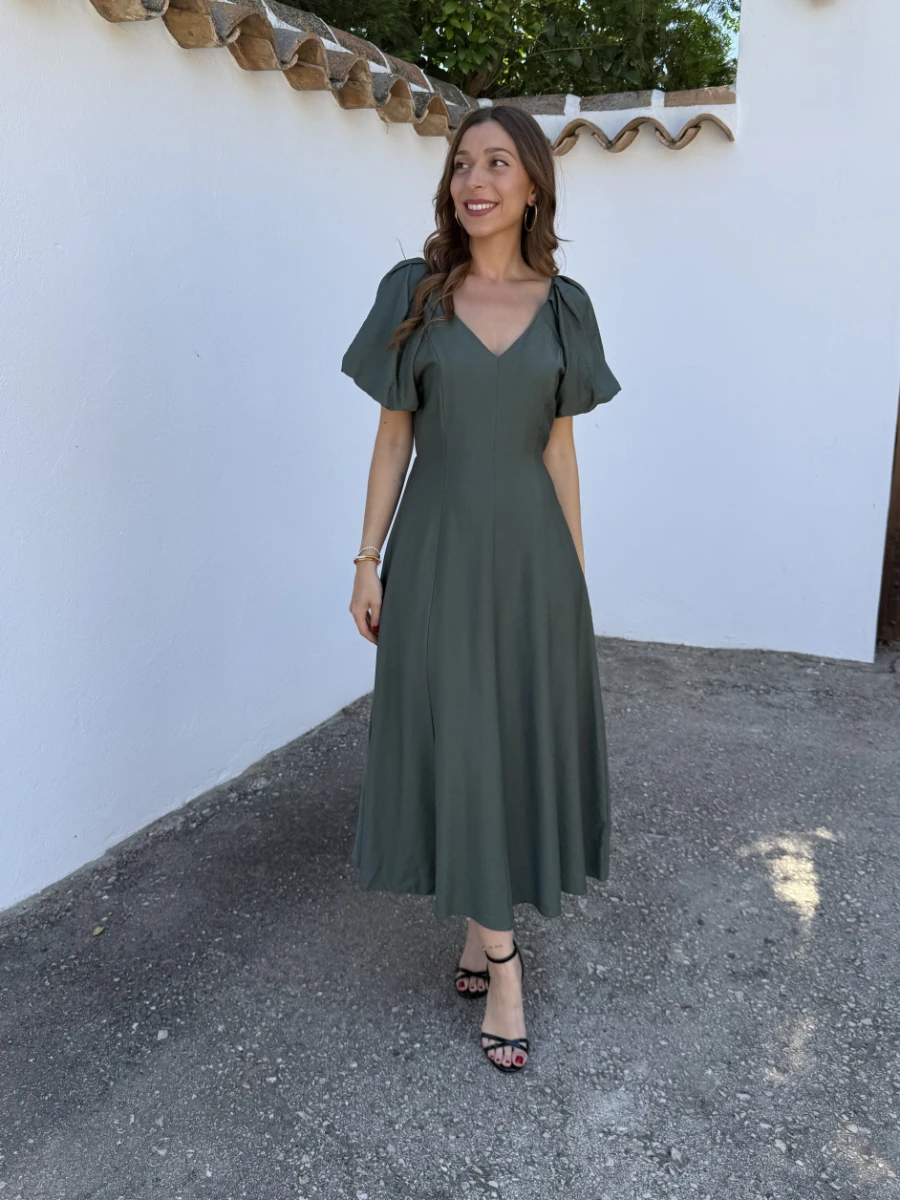 Vestido Amaranto Verde - Imagen 3
