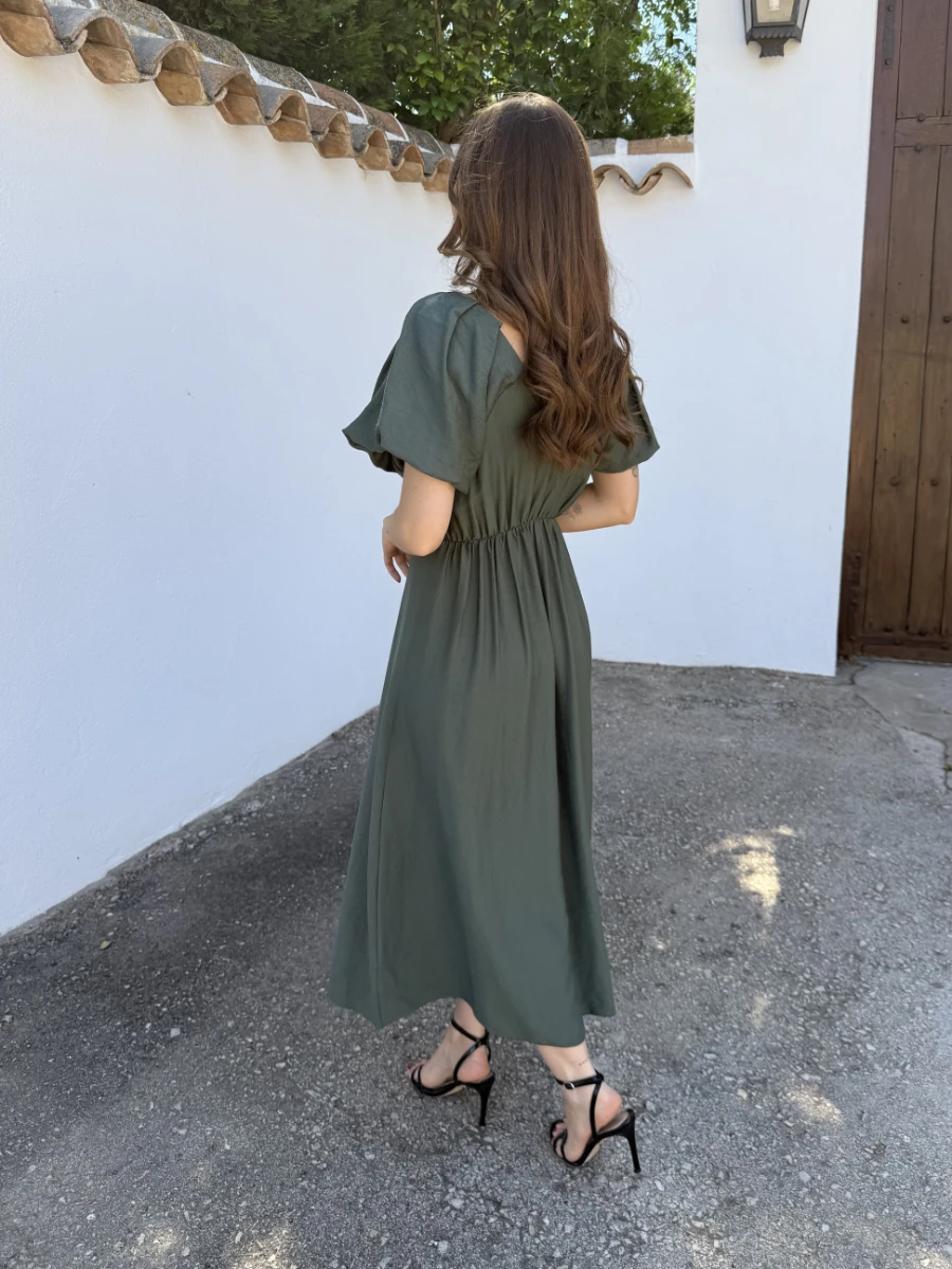 Vestido Amaranto Verde - Imagen 4