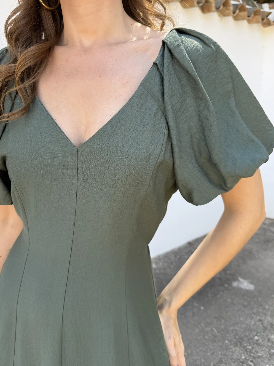 Vestido Amaranto Verde - Imagen 2