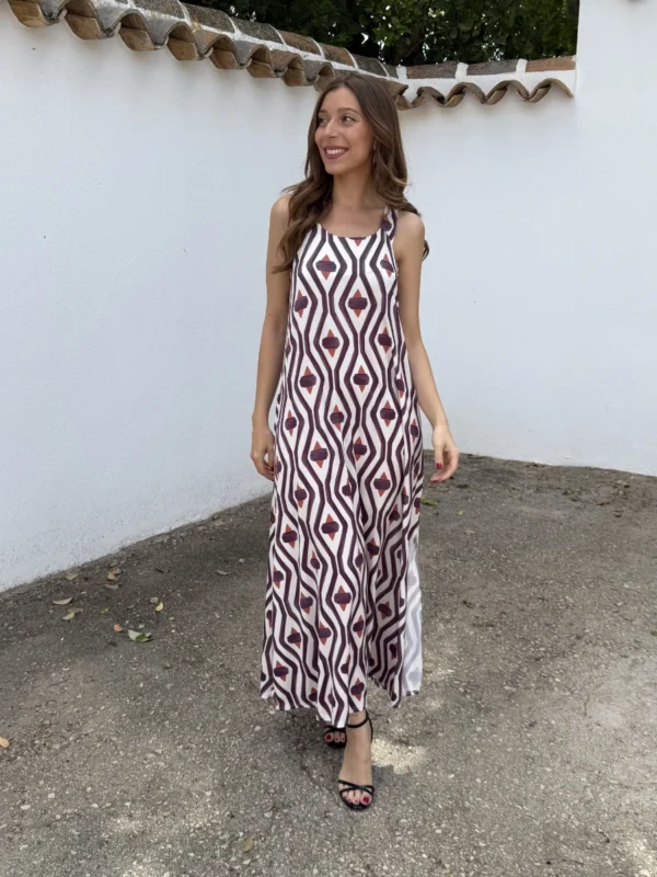 Vestido Licra fría Keyla Morado