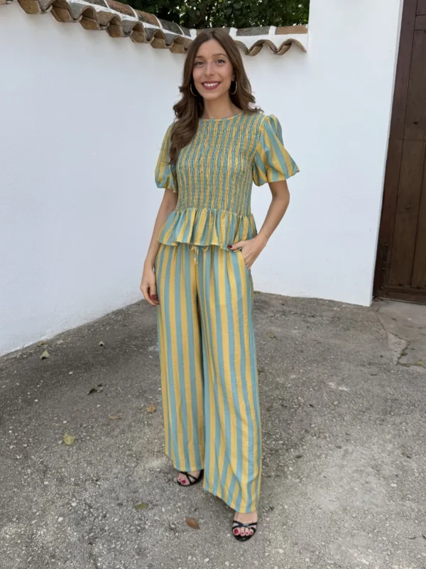 Conjunto Ronda Rayas Aguamarina
