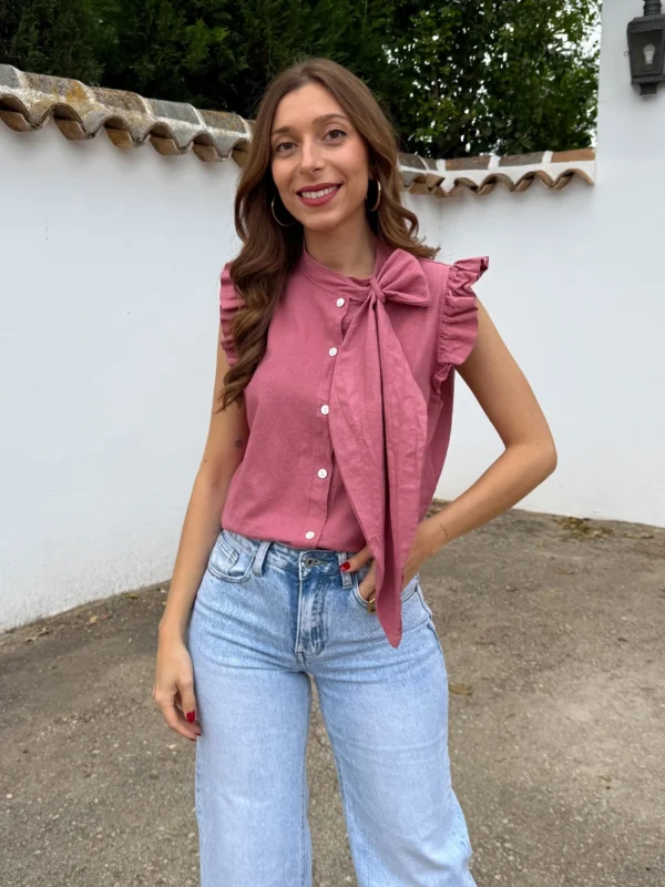 Camisa Turia Lazo Rosa