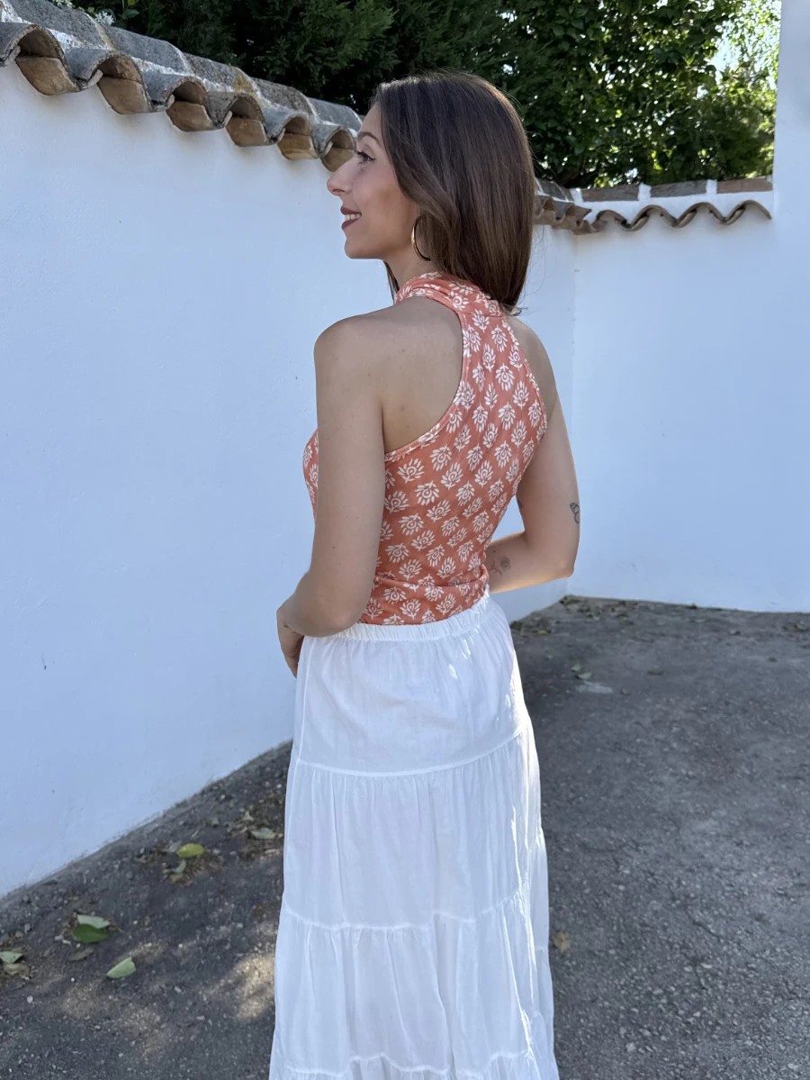 Top Halter Dalia Coral - Imagen 3