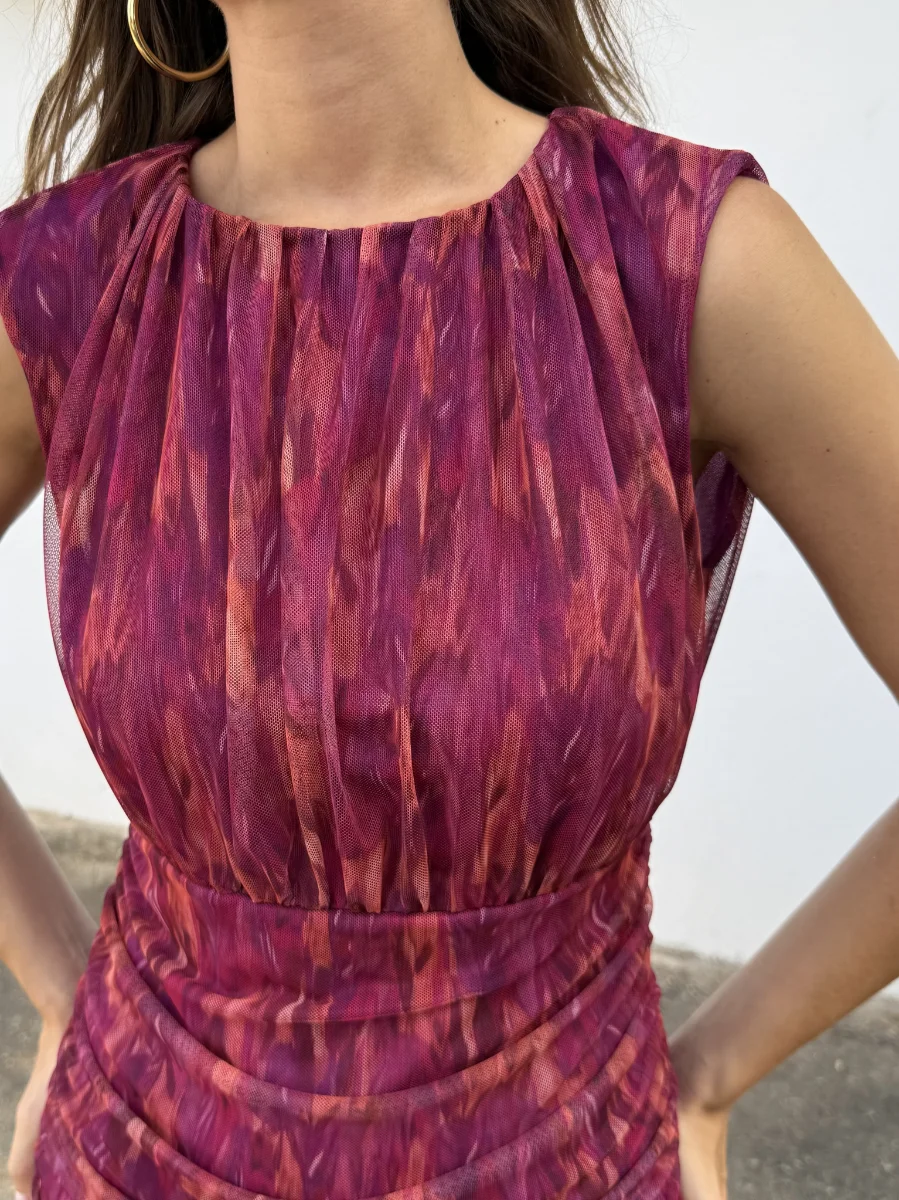 Vestido Barbate Tul Rosado - Imagen 2