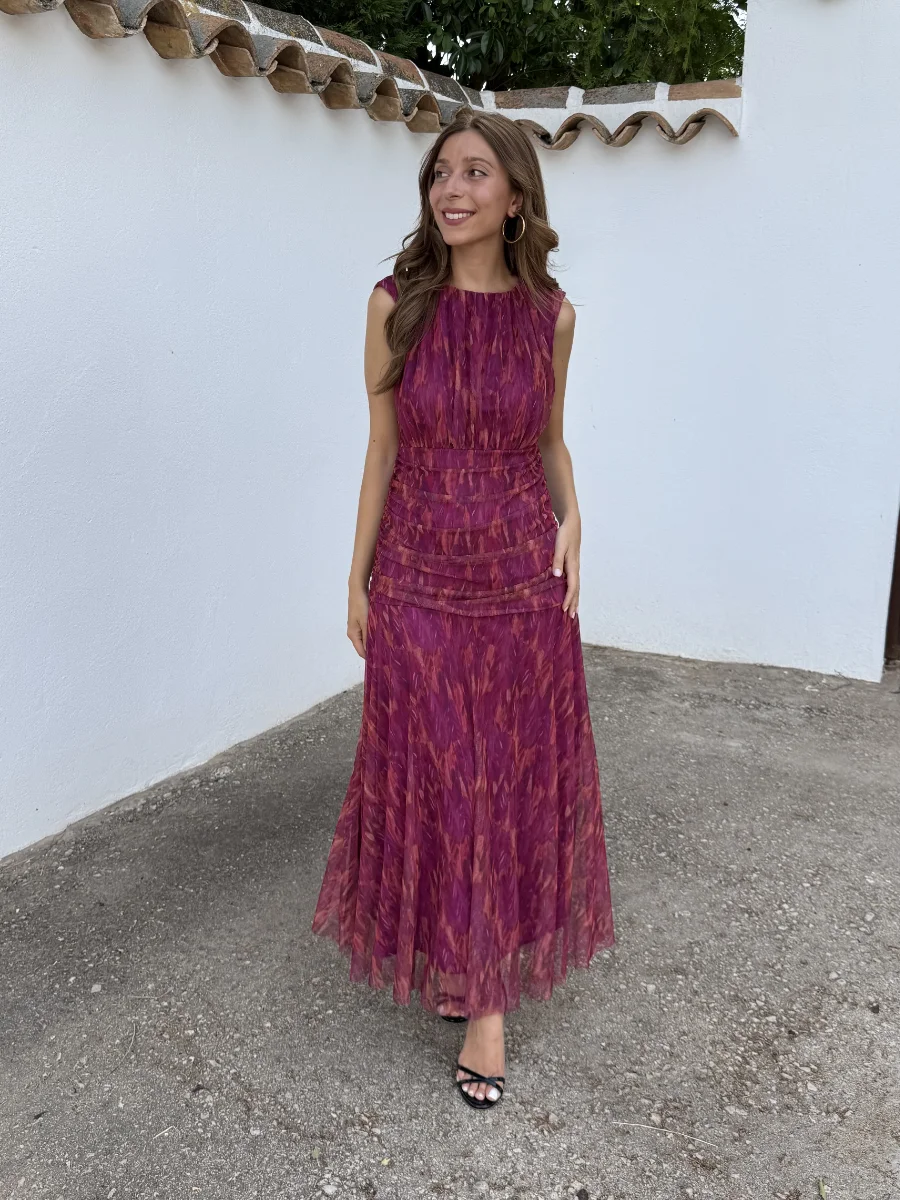 Vestido Barbate Tul Rosado