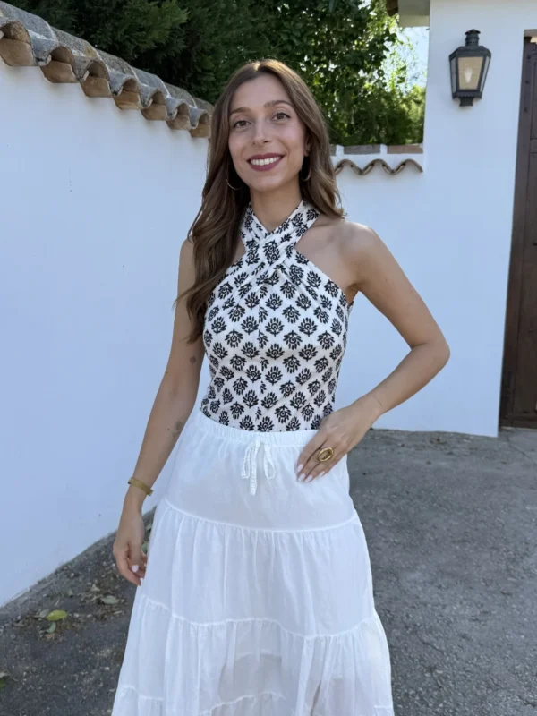 Top Halter Dalia Blanco - Talla única