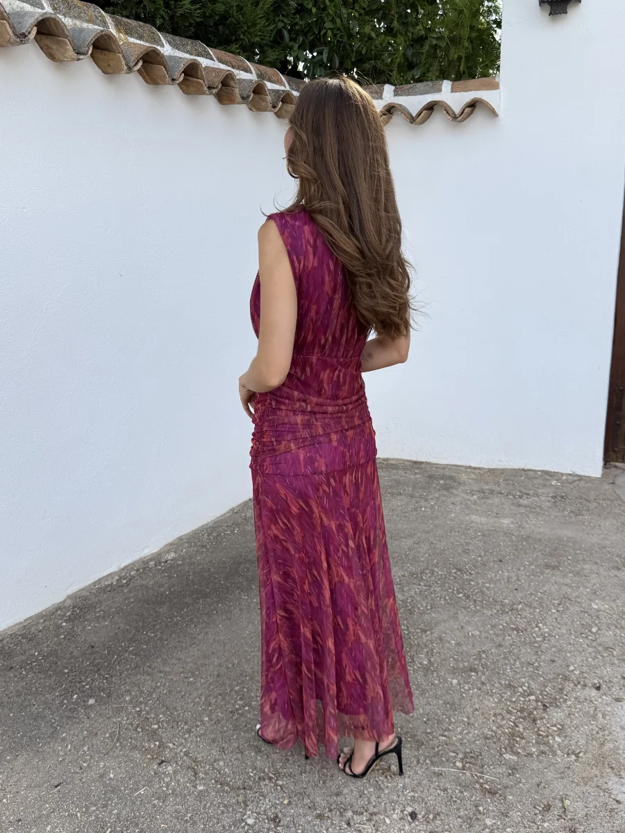 Vestido Barbate Tul Rosado - Imagen 4