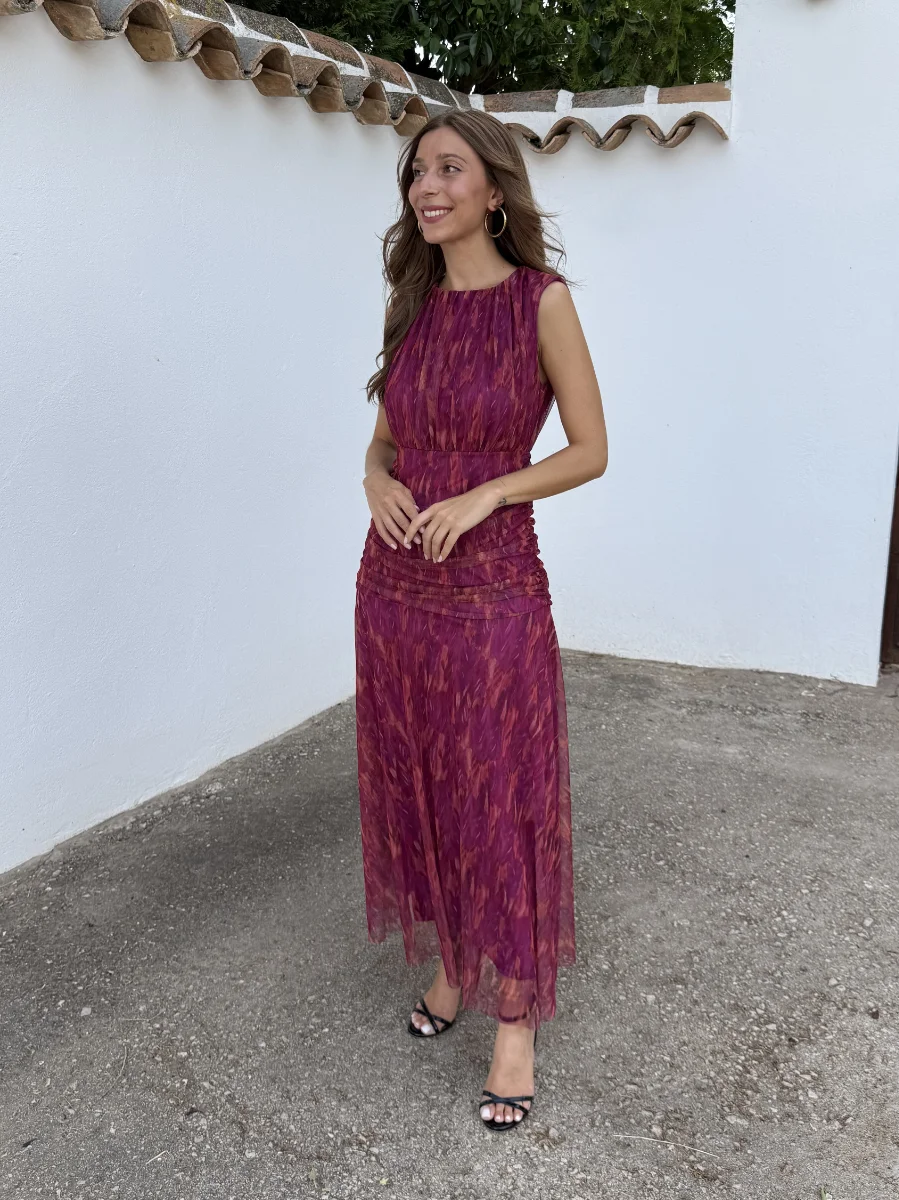 Vestido Barbate Tul Rosado - Imagen 3