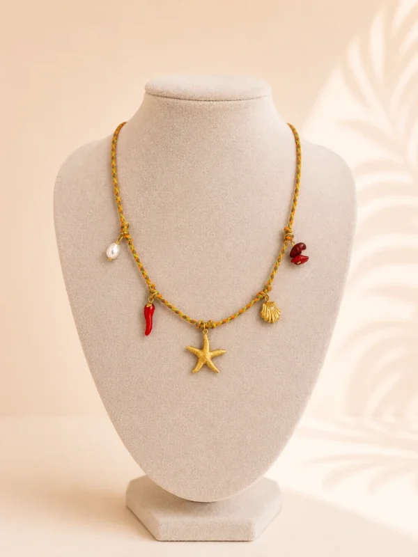 Collar Cuerda Estrellita