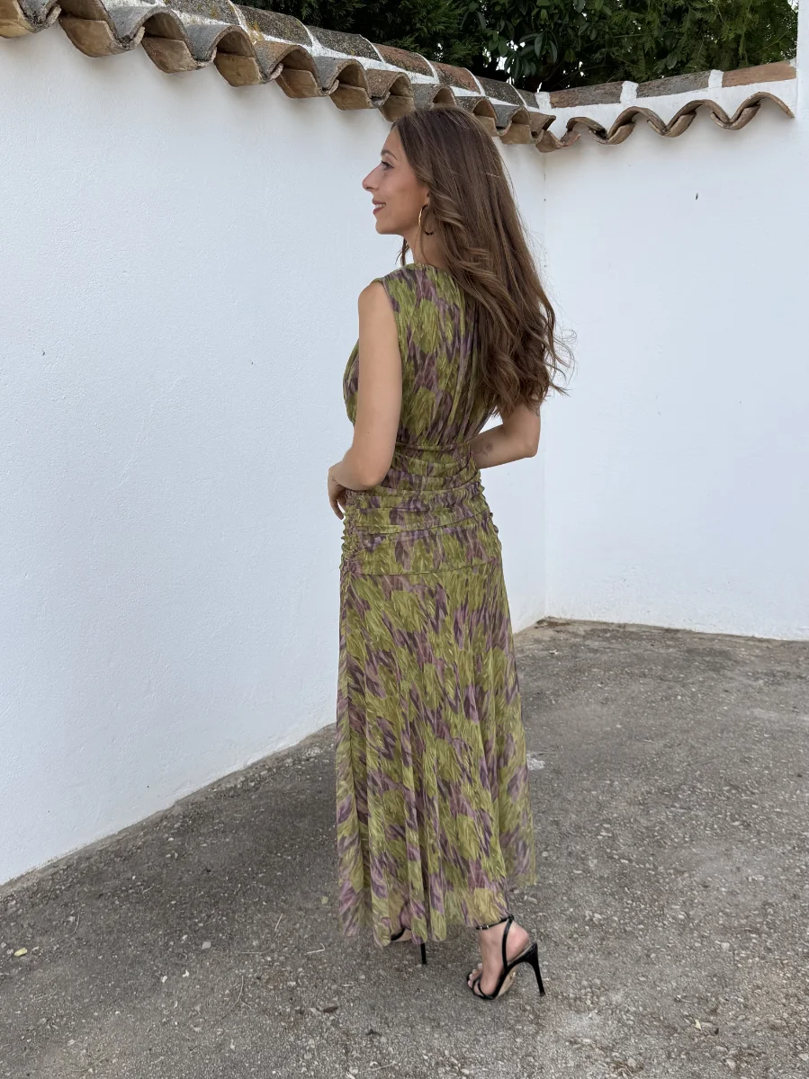 Vestido Barbate Tul Verde - Imagen 3