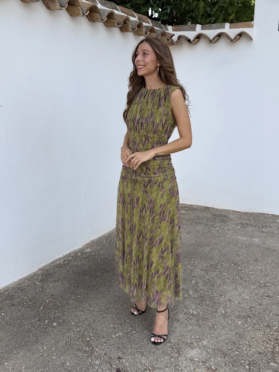 Vestido Barbate Tul Verde - Imagen 4