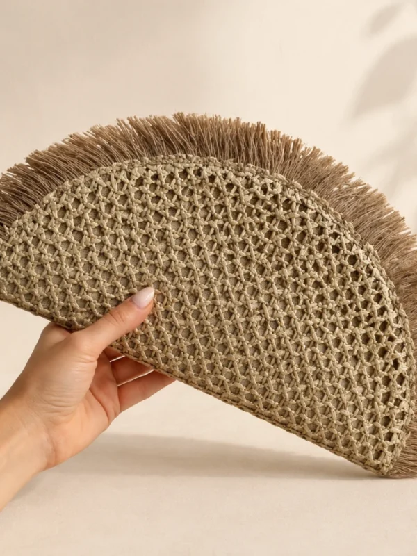 Cartera Rafia Flecos