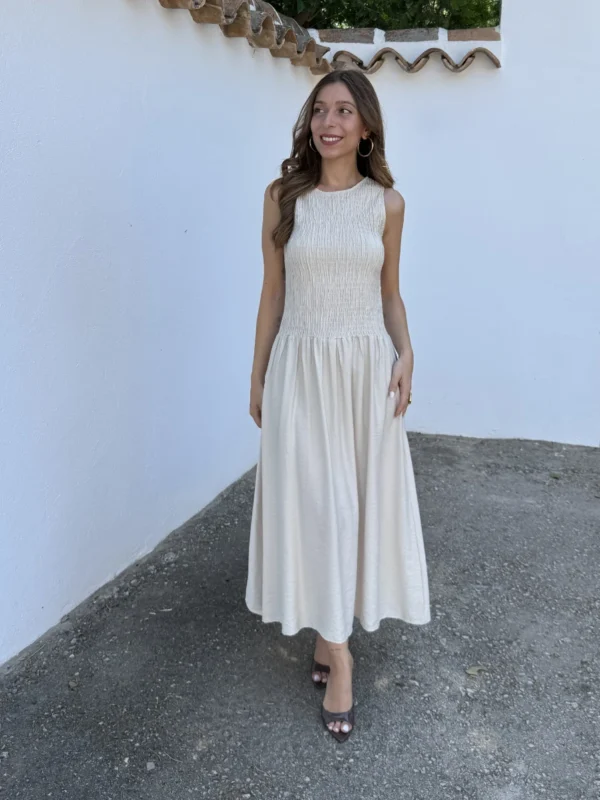 Vestido Basic Beige