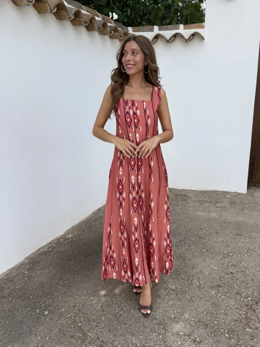 Vestido Molina Naranja - Imagen 3