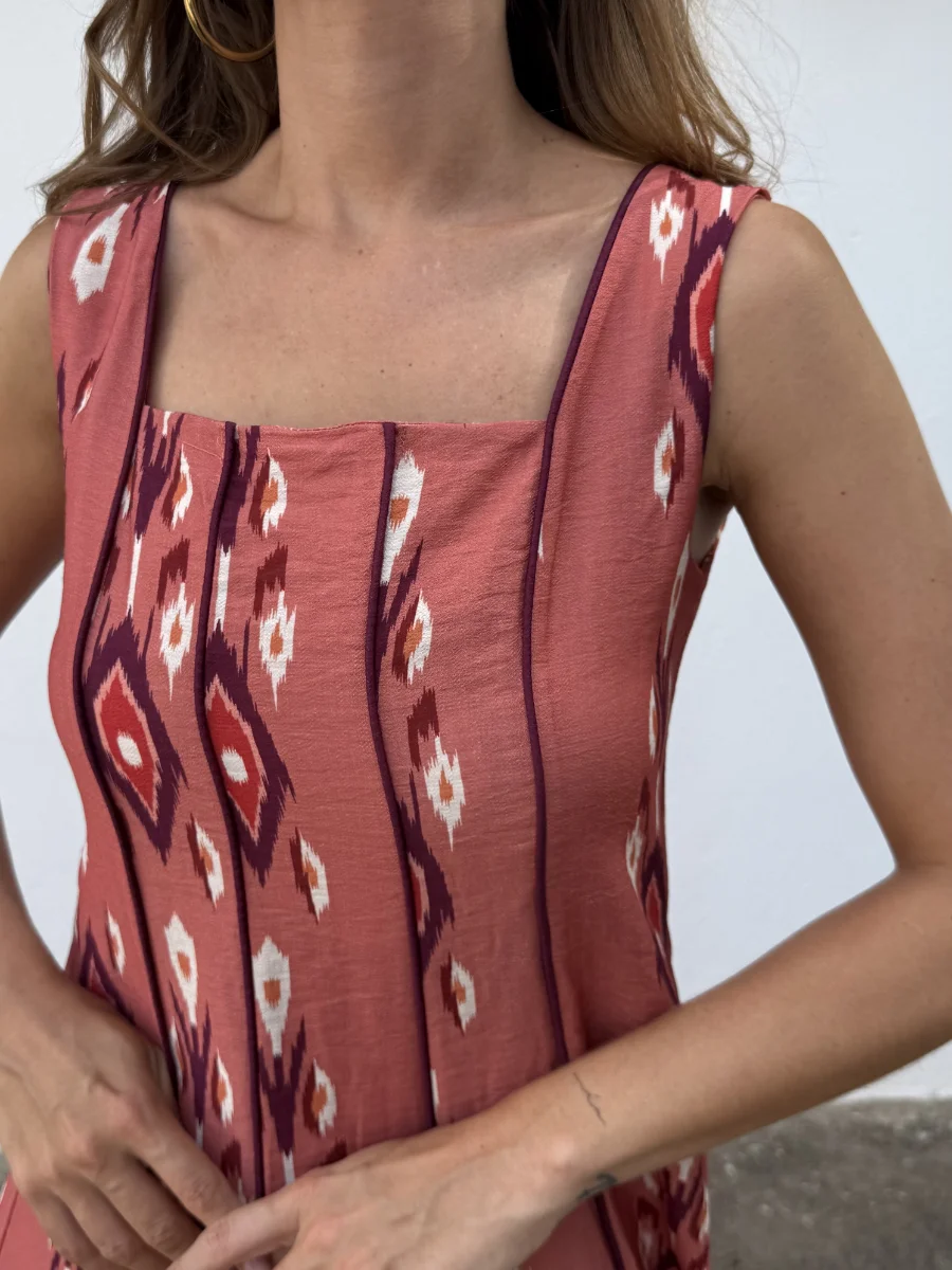 Vestido Molina Naranja - Imagen 2