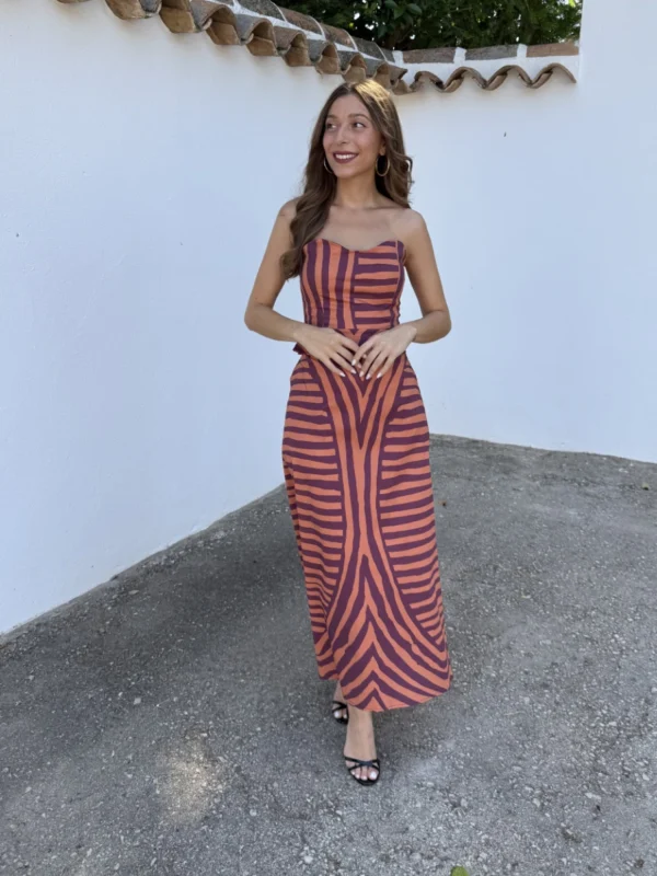 Conjunto Palmares Naranja/Morado