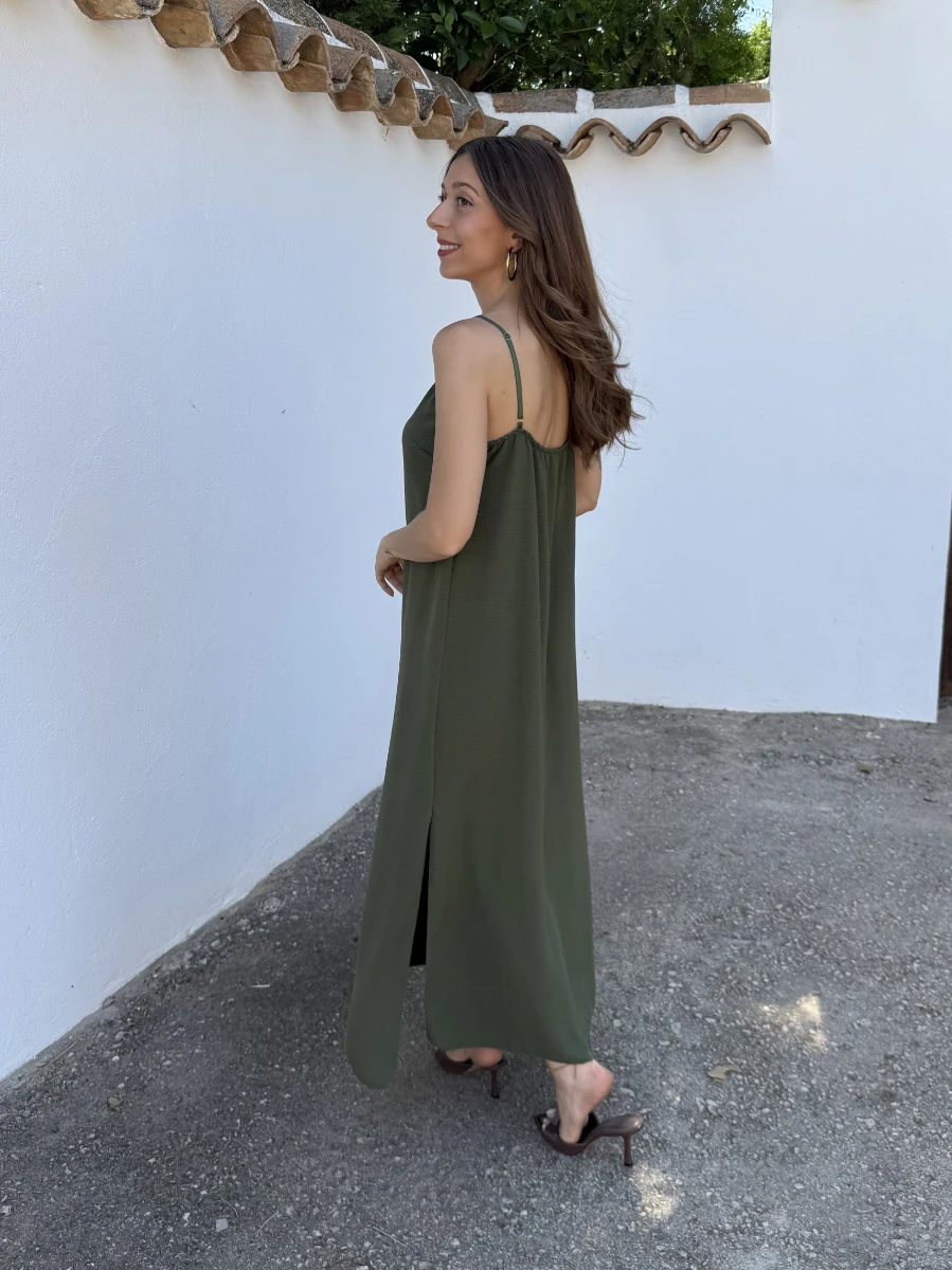 Vestido Lencero Verde - Imagen 4