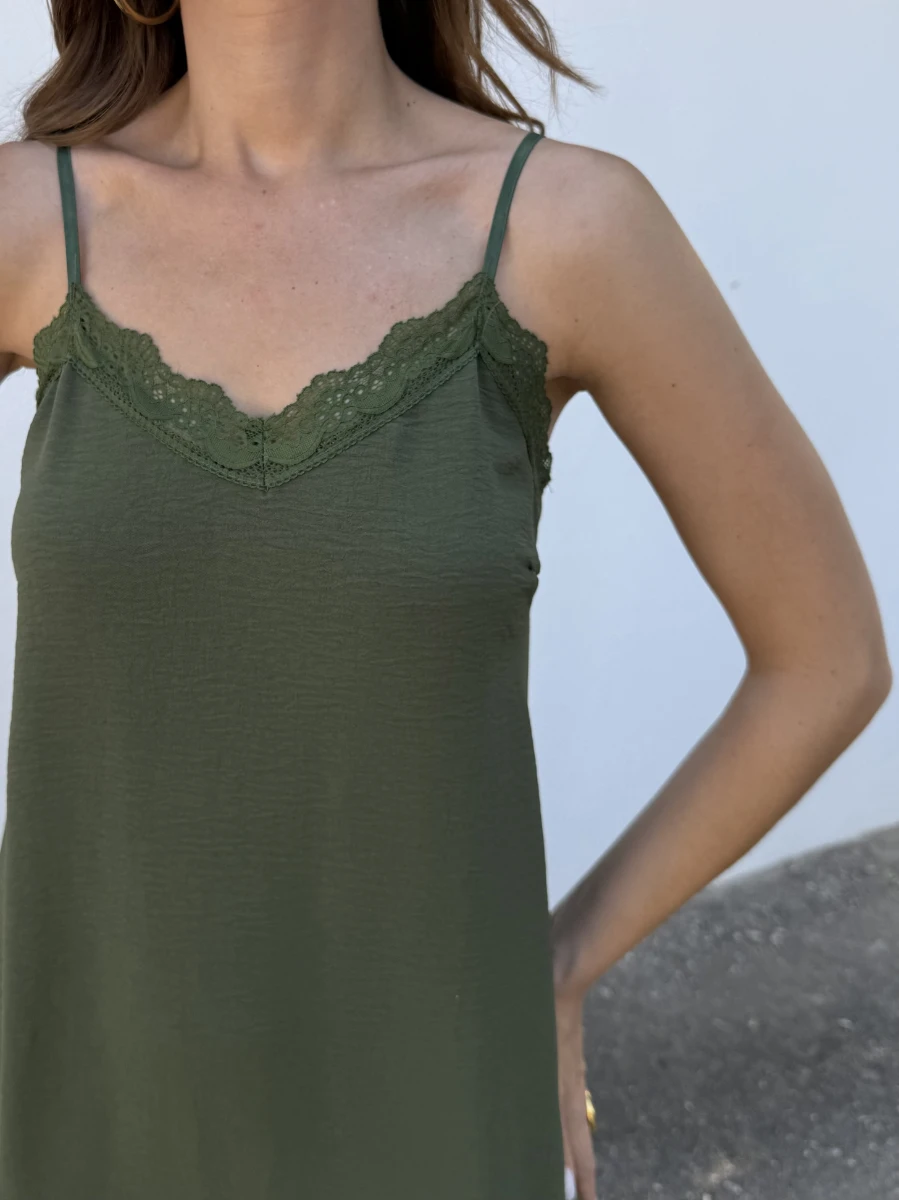 Vestido Lencero Verde - Imagen 2