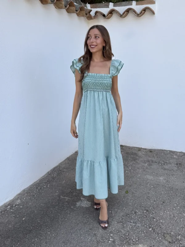 Vestido Bahía Verde Oscuro