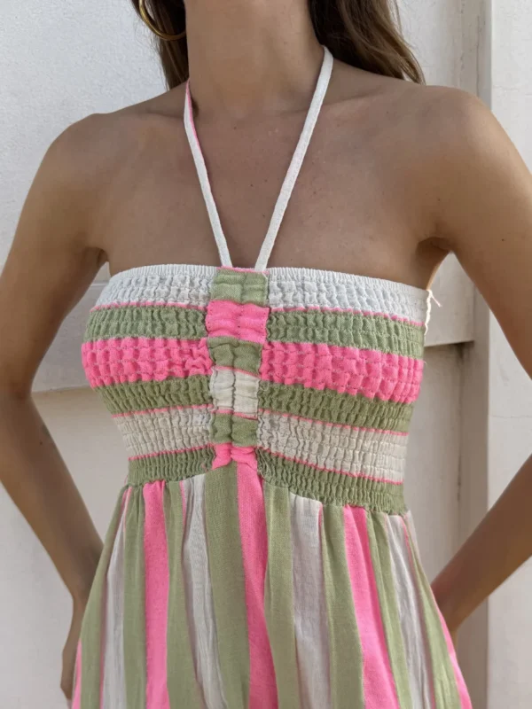 Vestido Rayas Flúor