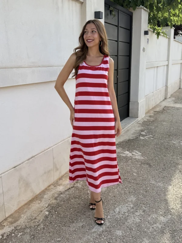 Vestido Cherry Rosa/Rojo