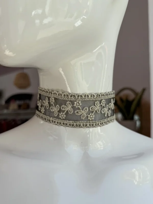 Choker Tela Black