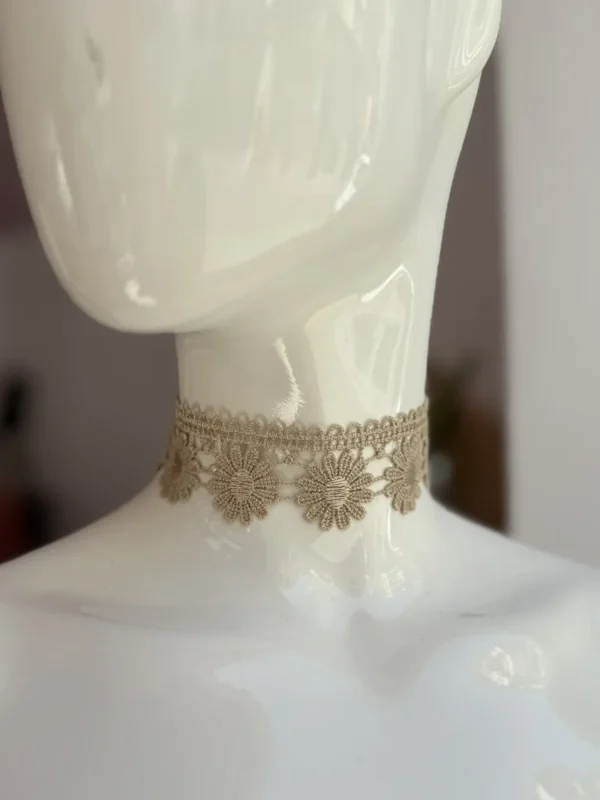 Choker Tela Flores