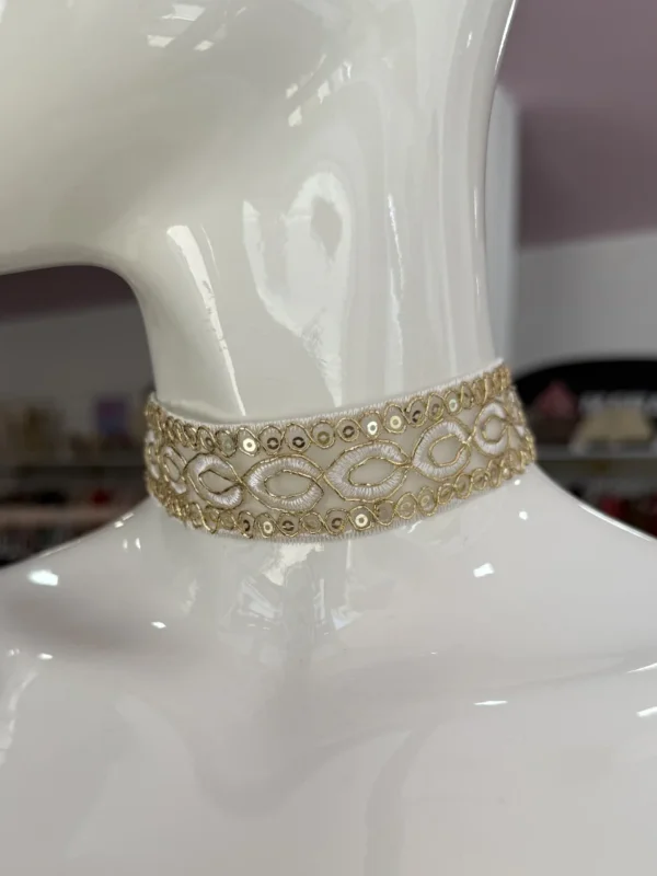 Choker Tela Dorado