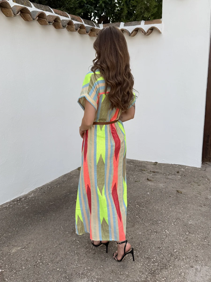 Vestido Étnico Flúor - Imagen 2