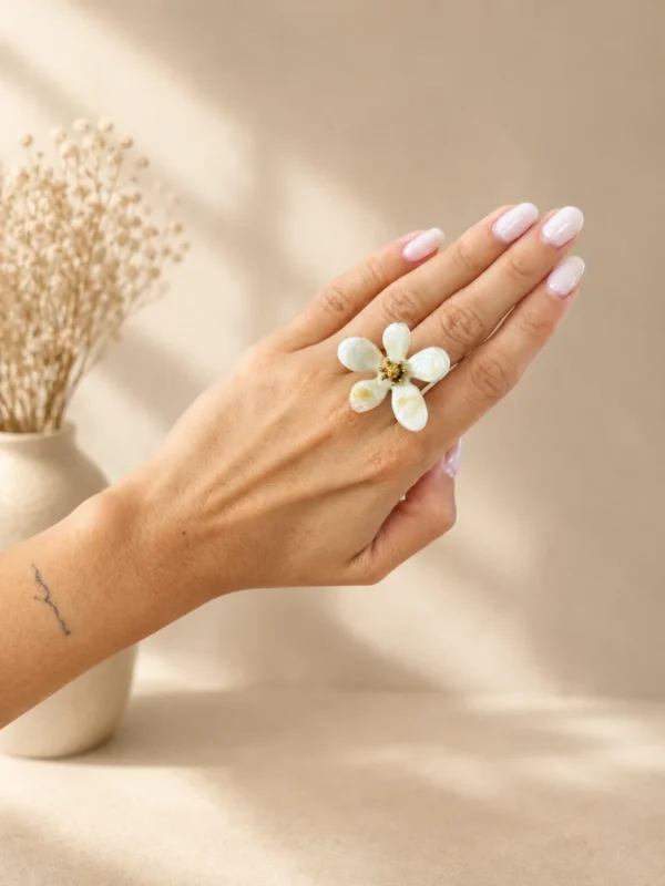 Anillo Flor Nacar