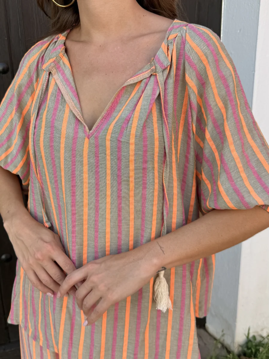 Conjunto Filipinas Naranja/Rosa - Imagen 2
