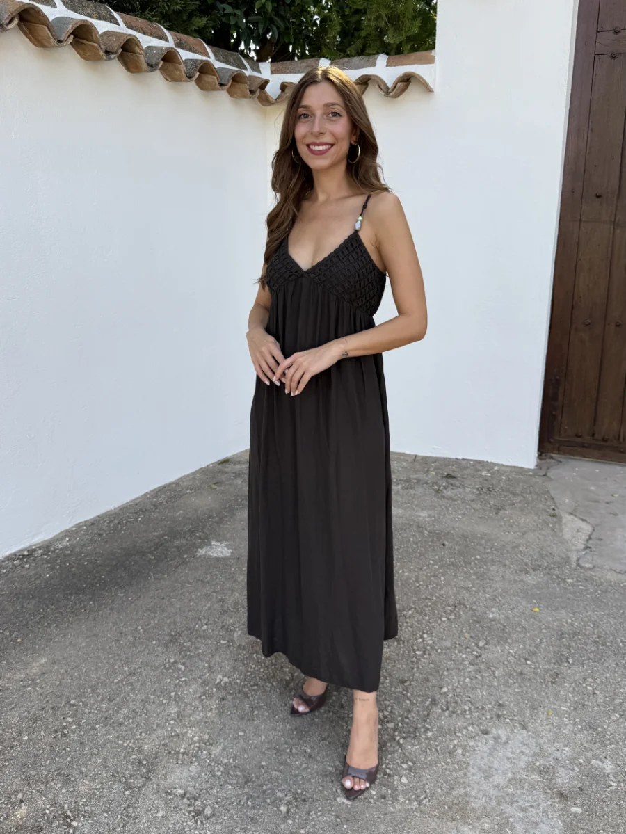 Vestido Croché Choco - Imagen 4