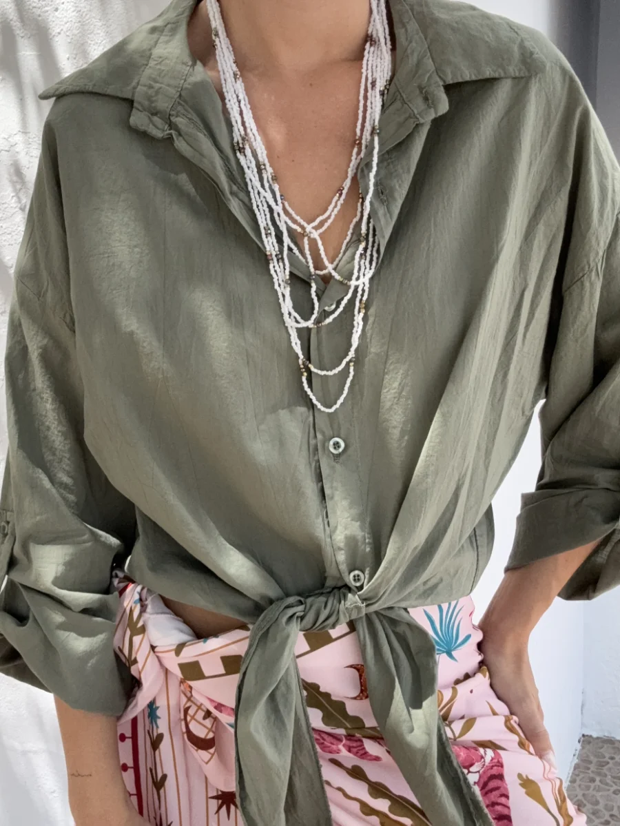 Camisa Verde Nudo - Imagen 2