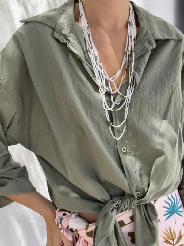 Camisa Verde Nudo