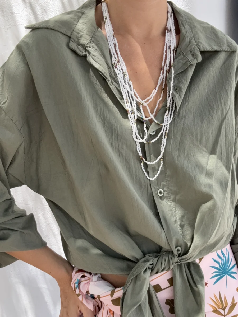Camisa Verde Nudo