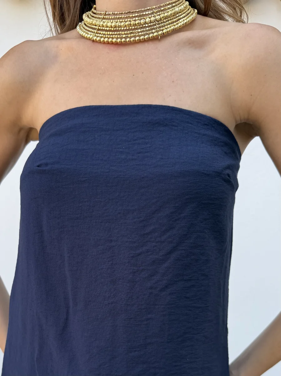 Top Isolde Azul Marino - Imagen 2